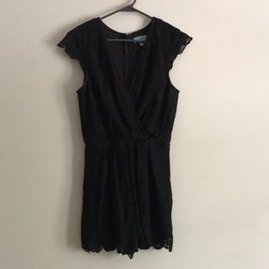Black lace romper